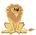 Gif animé lion langue